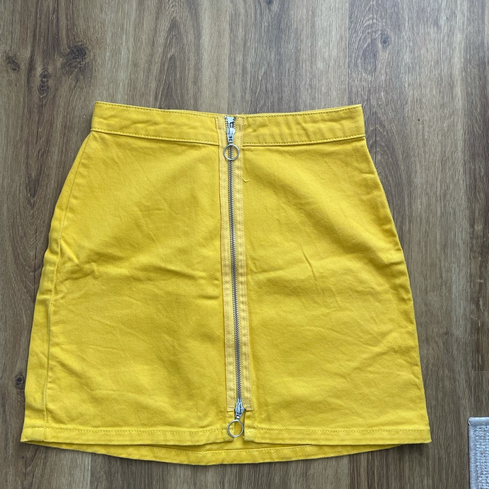 Urban outfitters zip up mini skirt